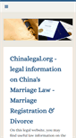 Mobile Screenshot of chinalegal.org